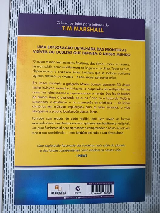 Livro NOVO Linhas Invisíveis Maxim Samson