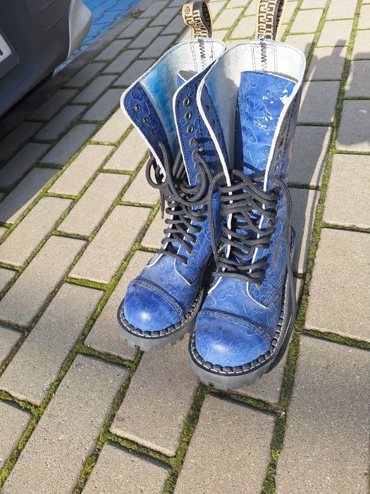 Glany buty  niebieskie jak nowe