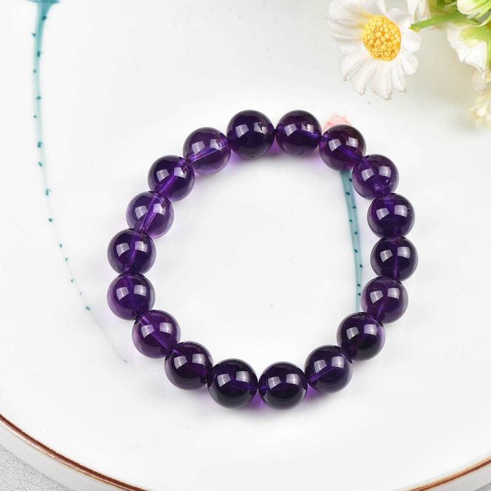 ALGT - Pulseira grande e exclusiva de ametista natural - 39.45 g