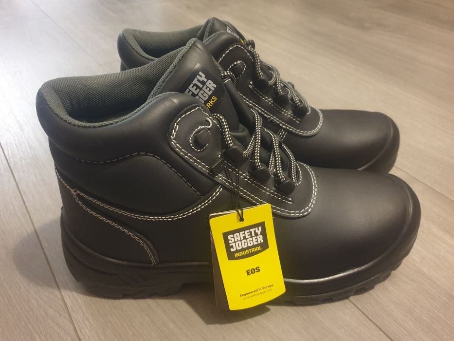 Buty robocze trzewiki wysokie r. 43 czarne Safety Jogger męskie