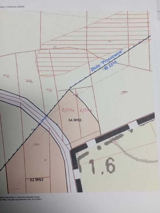 Działka budowlana 22 ar.