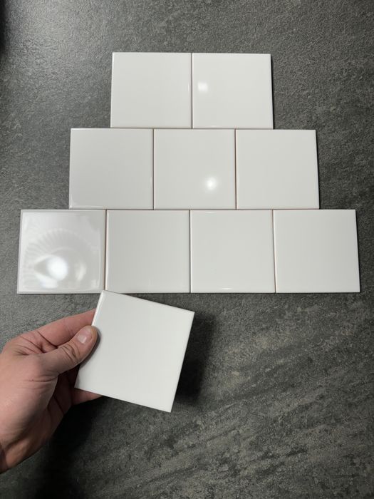 Płytki Ścienne 10 x 10 Białe Połysk, Mat Gamma Colours Biała Gatunek 1