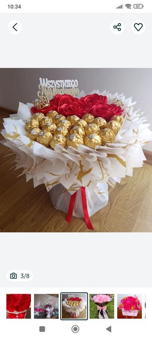 Bukiet z róż mydlanych Prezent na ślub wesele rocznicę urodziny