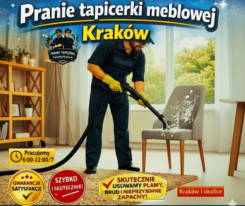 Pranie  Wykładziny Tapicerki,  Czyszczenie Materacy  Kraków