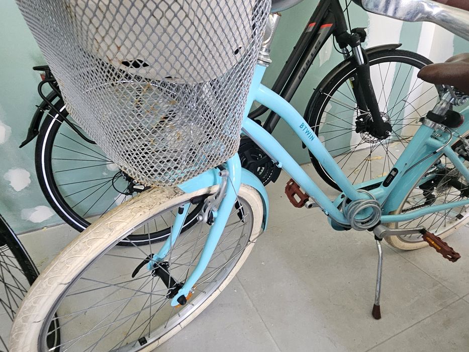 Bicicleta de Cidade Criança BTWIN 500 (Roda 24) – Azul Celeste
