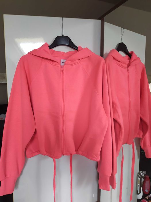 Bluza Sinsay oversize kolor rażący