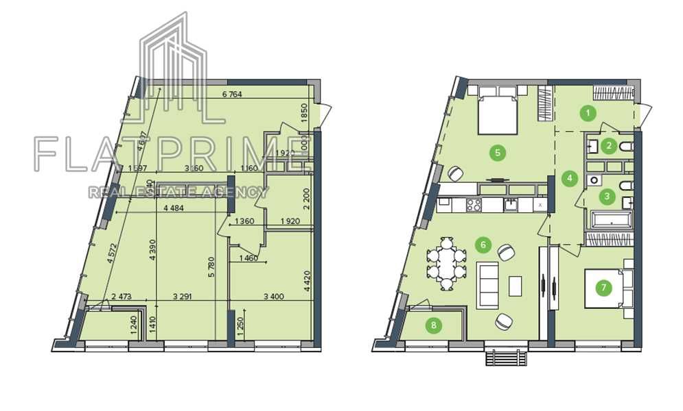2-кімнатна квартира в ЖК «Метрополіс» — 34 поверх, панорама міста,БЕЗ%