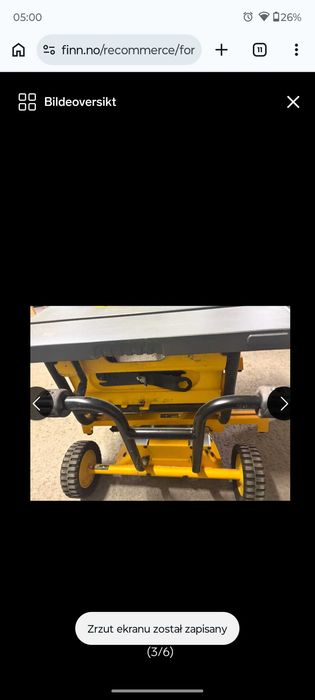 DeWalt piła stołowa dwe746