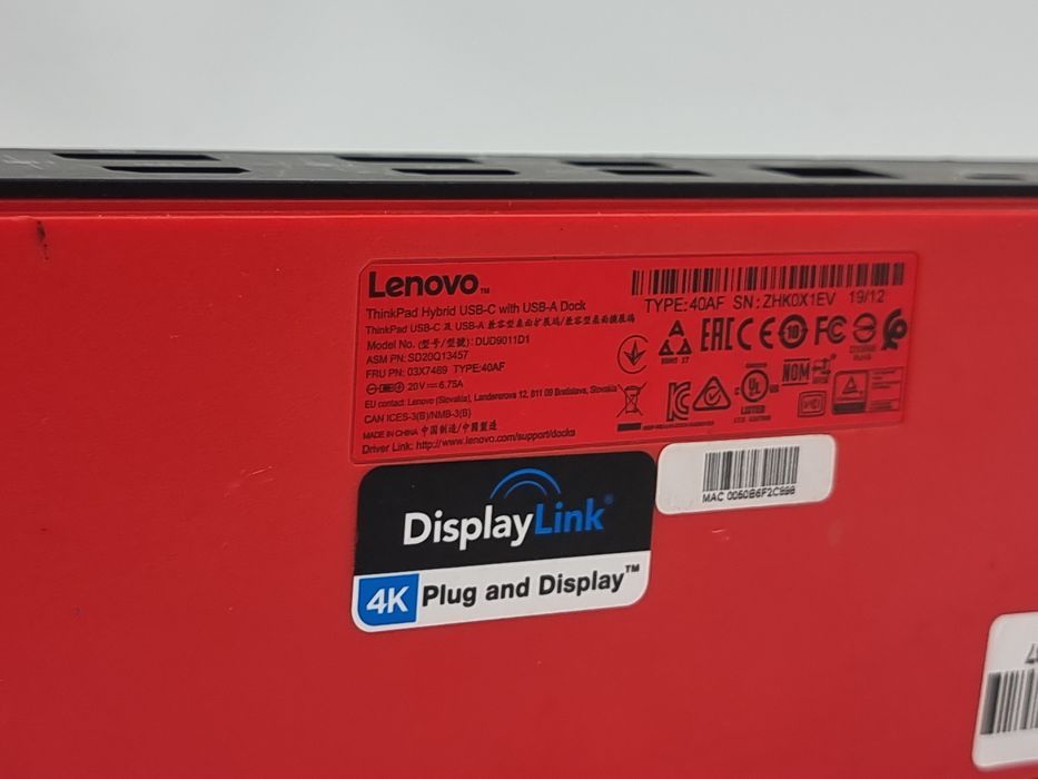 Хаб Lenovo ThinkPad DUD9011D1, DVD  (2537)