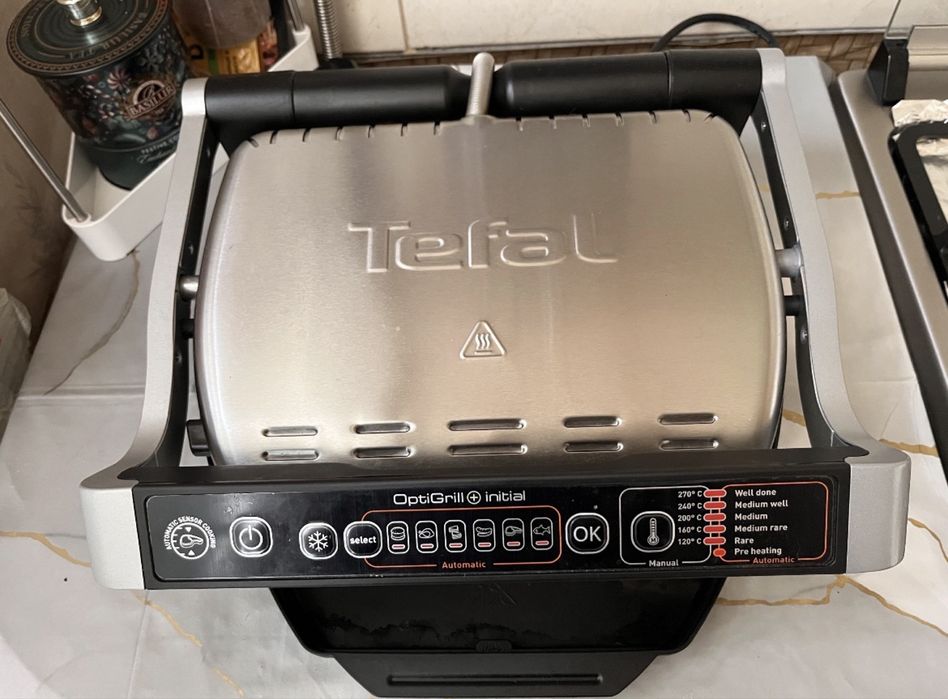 Гриль-барбекю електричний Tefal GC706D34 Optigrill+ Initial