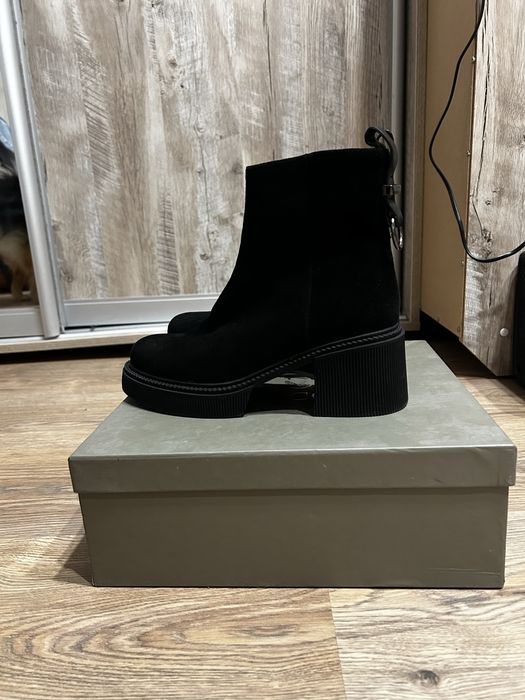 Зимові ботінки натуральний замш