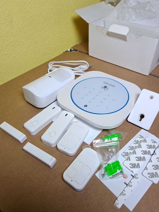 Kit Alarme Sem Fios Inteligente Digoo DG-MAS1 GSM Wi-Fi (Novo)