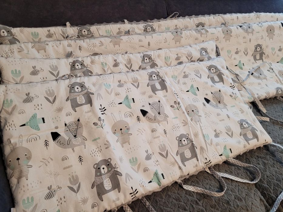 Ochraniacze na łóżko minky LolePa