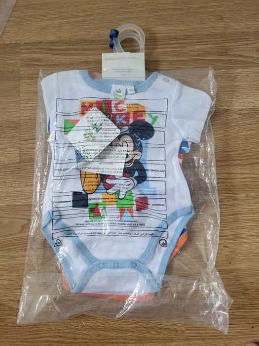 Dwupak body chłopiec 3 miesiące Myszką Miki