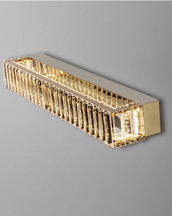 Kryształowy złoty kinkiet Nova Luce Aurelia