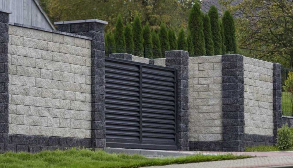 Przęsła żaluzjowe żaluzja ogrodzenie palisadowe palisada metalowa