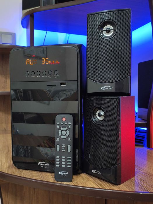 Акустична система 2.1 Gemix SB-110 сабуфер колонки аудіо стерео саб