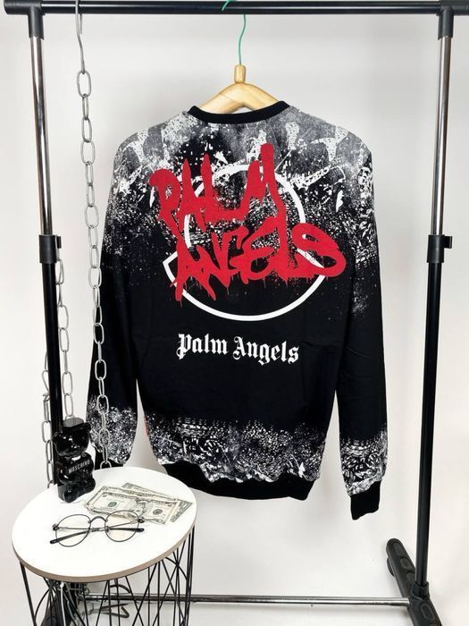 PALM ANGELS мужской свитшот реглан батник кофта  мужская