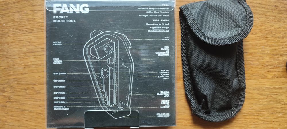 Multitool Knog Fang plus etui okazja nowy