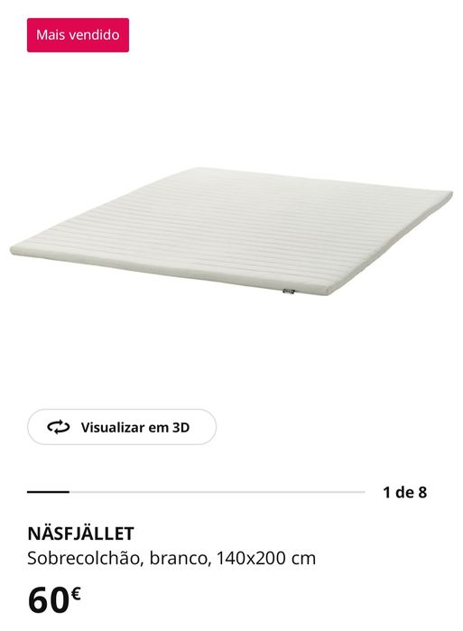 Sobrecolchão IKEA novo