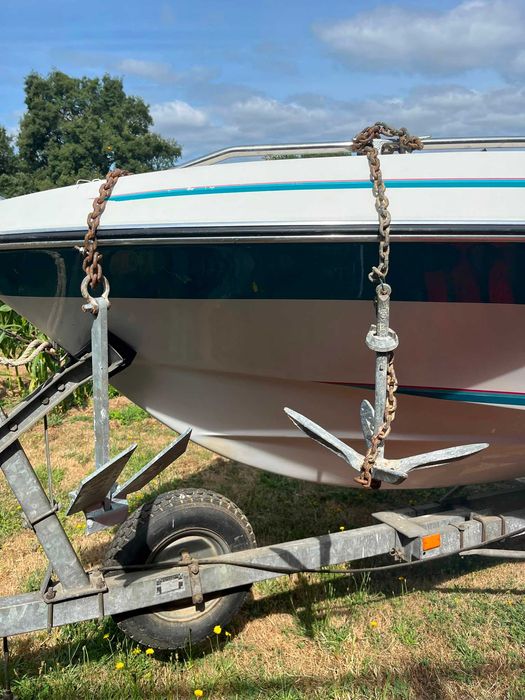 Barco de 85 CV + atrelado + vários equipamentos