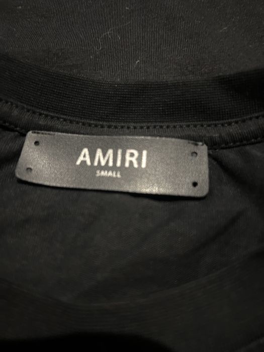 Amiri czarny T-shirt z dużą gwiazdą – rozmiar S