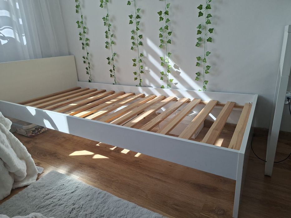 Łóżko 80x120 płyta laminowana biala