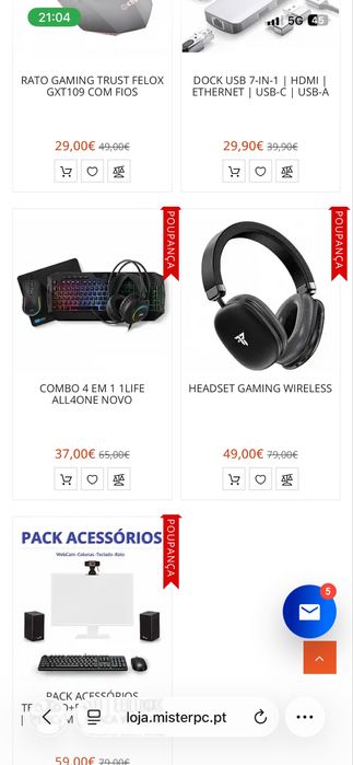 Headset Gaming Wireless