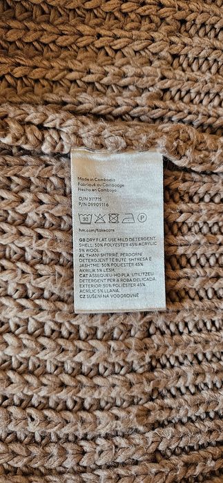 Damski beżowy półgolf  na zime H&M
