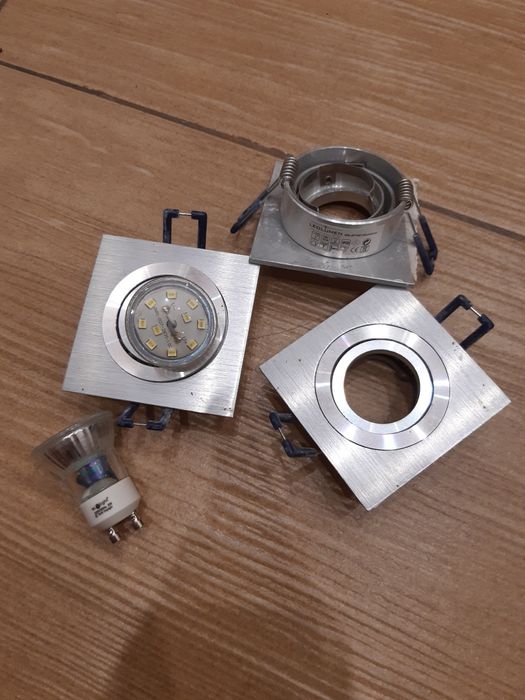 Oprawa LEDLUMEN HDL-DT102/1 z żarówką Ecolight 230V 2W GU10/MR11 8 szt