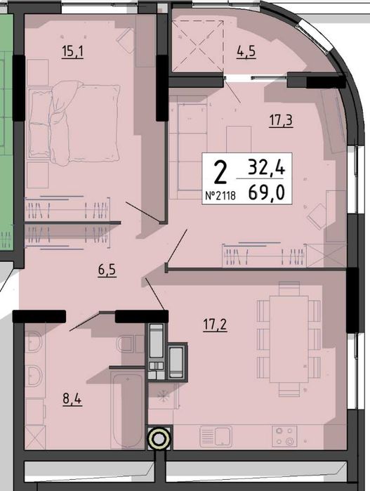 Продаж 2-к квартири в Елітній Новобудові/Тернопіль вул.Білецька 56