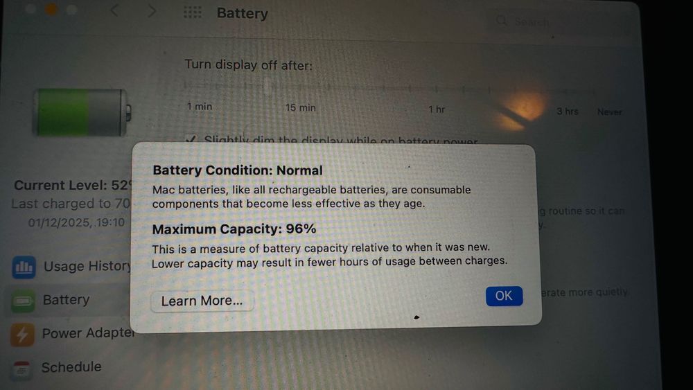 Apple Macbook m1 2020 touch bar