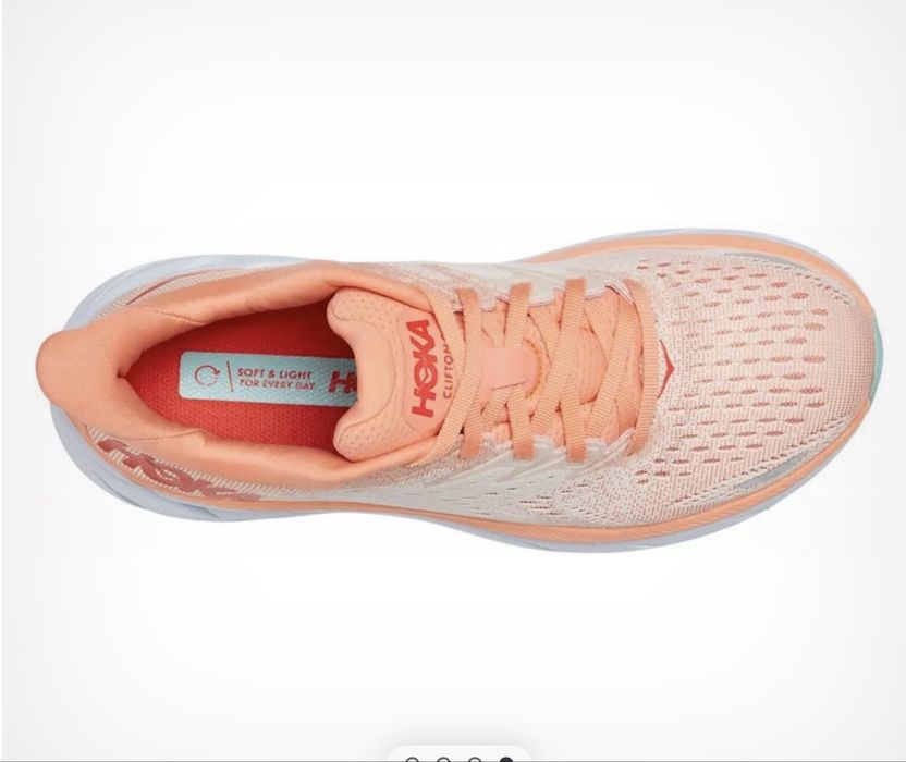 Hoka Clifton 8 бігові кросівки, розмір 42, рожеві