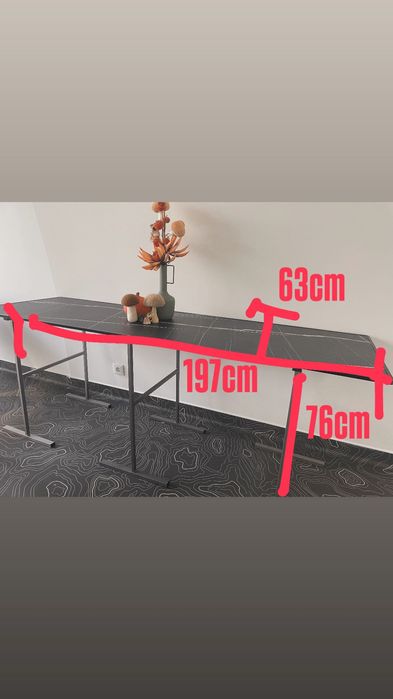 Tampo de bancada imitação pedra Compact  mármore preto