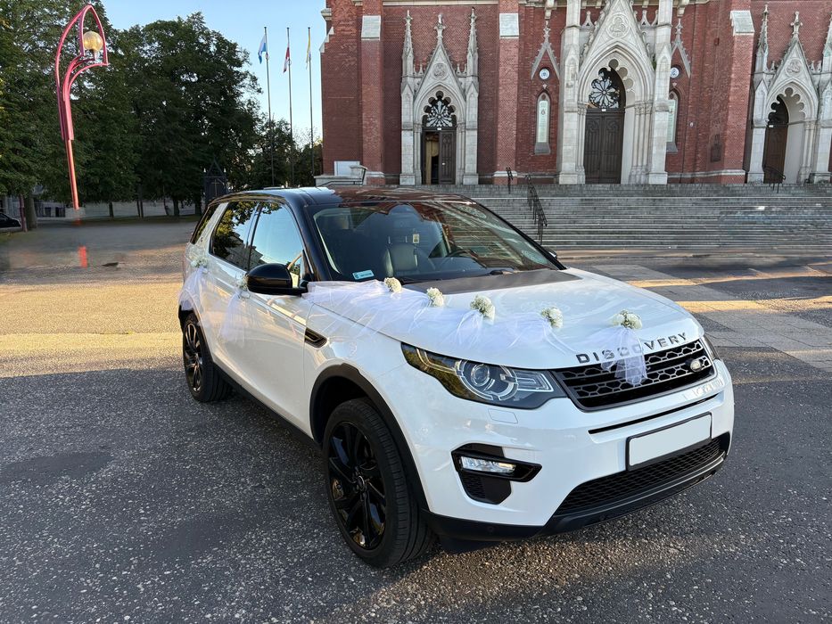 Auto do ślubu, Land Rover Discovery sport, wynajem samochodu, imprezy
