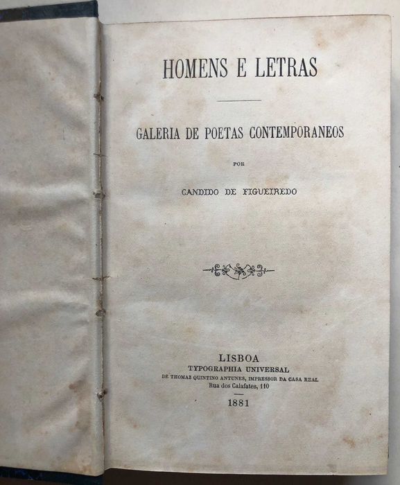 Homens e Letras - Galeria de Poetas Contemporâneos