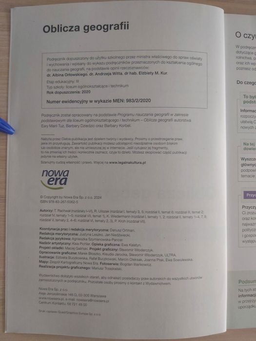 Nowa Era Oblicza geografii podręcznik ZP 2
