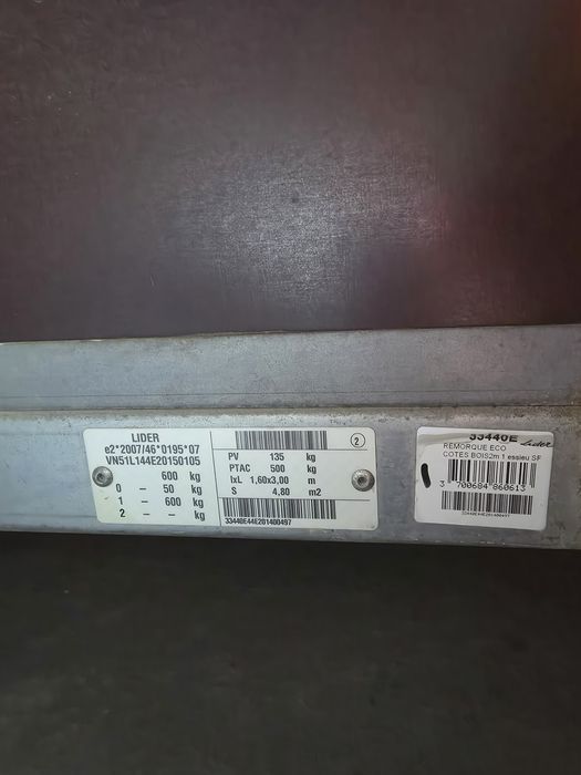 Atrelado atrelado Lider 2m x 1,20m