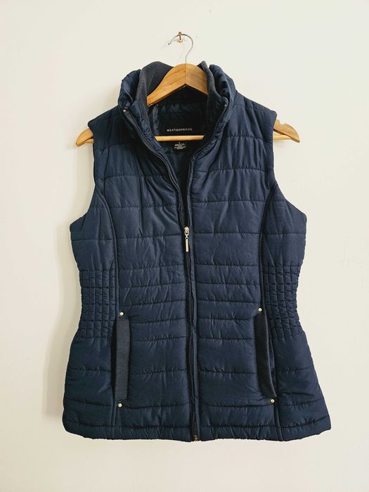 Granatowa kamizelka bezrękawnik damski pikowany Weatherproof r. 36