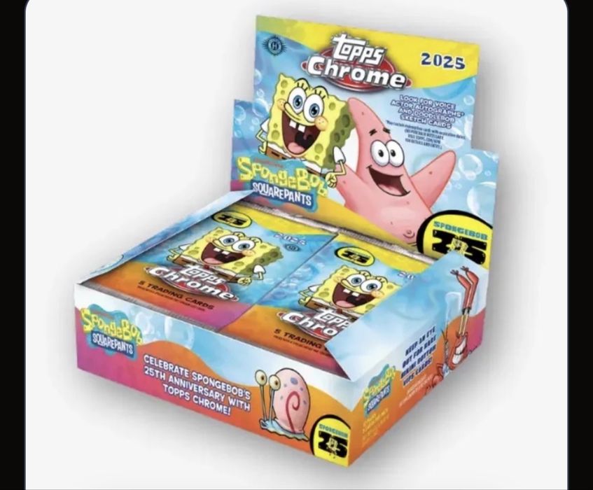 SpongeBob Chrome 25th Anniversary Hobby Box (Topps 2025)