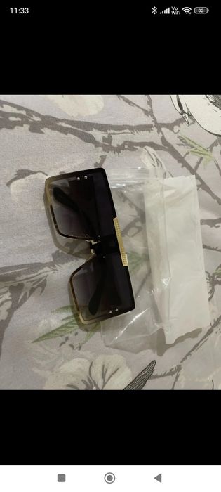 Hit okulary przeciwsłoneczne logo oversize unisex meduza