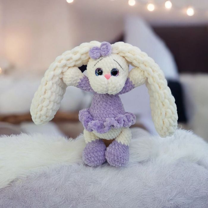 Мягкая именная игрушка зайчик, вязаные именные игрушки из плюшевой пряжи, игрушки с метрикой подарок  на выписку