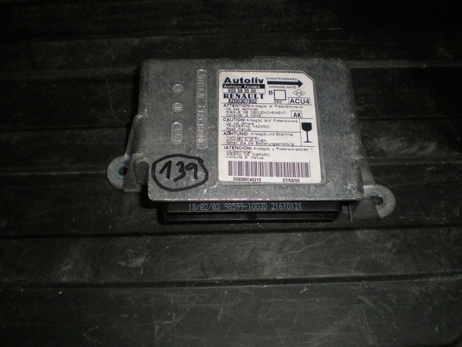 Centralina airbag RENAULT Megane I (BA0/1_)