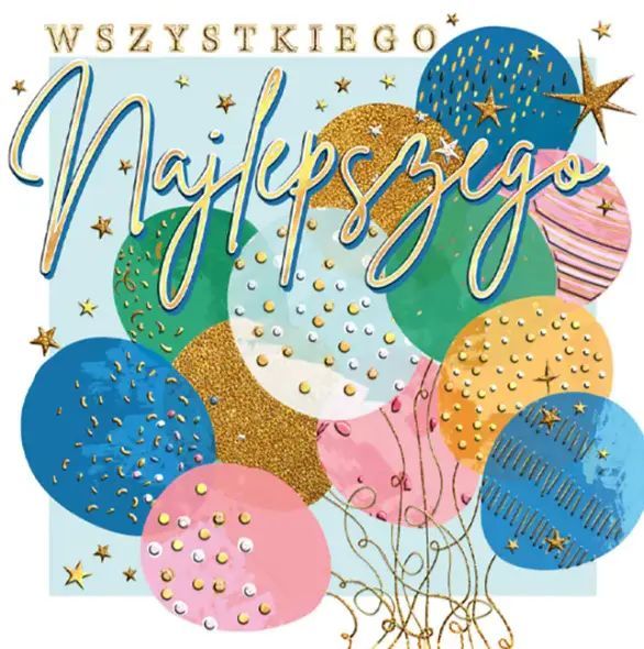 Karnet Urodzinowy, Balony Z Helem. Nowy Produkt