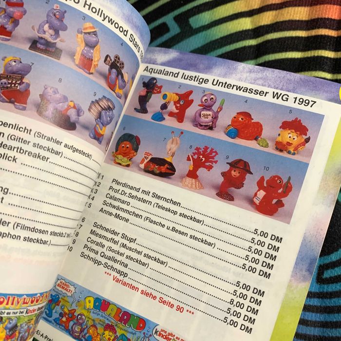 Каталог Кіндер Kinder O-Ei-A 1998-99 та інші