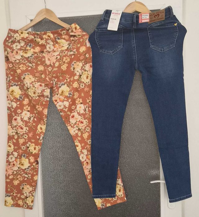 Spodnie damskie - 8 szt., rozm. 34-36 (XS-S), Nowe i db