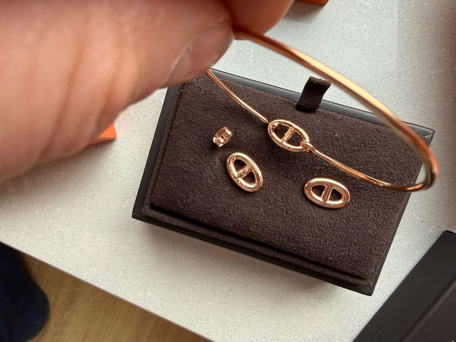 Zestaw biżuterii Hermes Farandole kolczyki i bransoletka nowe