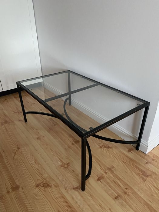 Ława / stolik kawowy szklany czarny