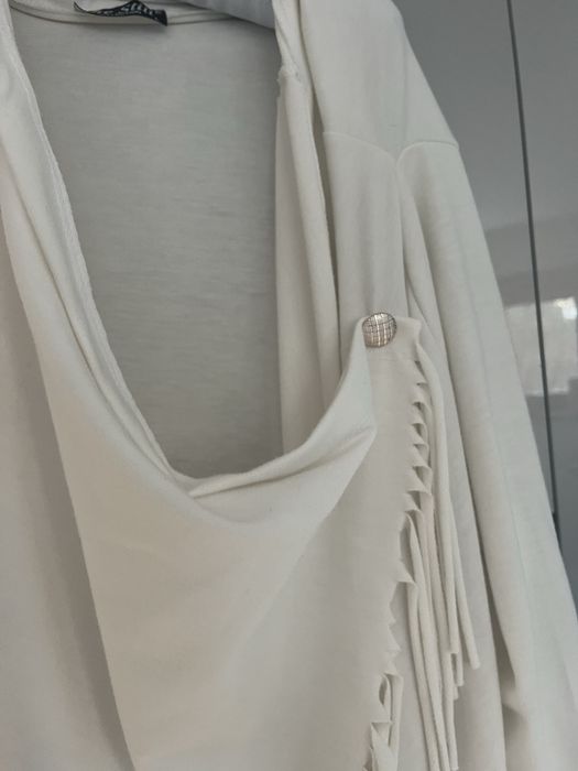 Kardigan bawelna kremowy uniwersalny