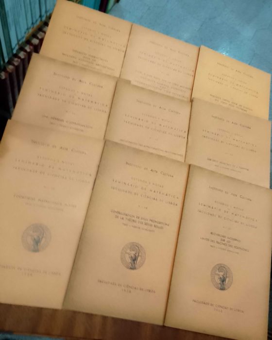 Seminário Matemática Faculdade Ciências de Lisboa 1954/62, 59 unidades